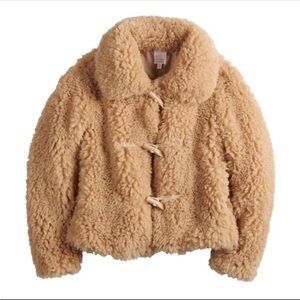Lauren Conrad Teddy Coat Sherpa Toggle Jacket Size Medium